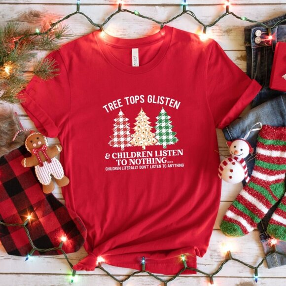 Tree Tops Glisten Shirt, Children Listen To Nothing T-Shirt, Children Literally - Picture 2 of 3